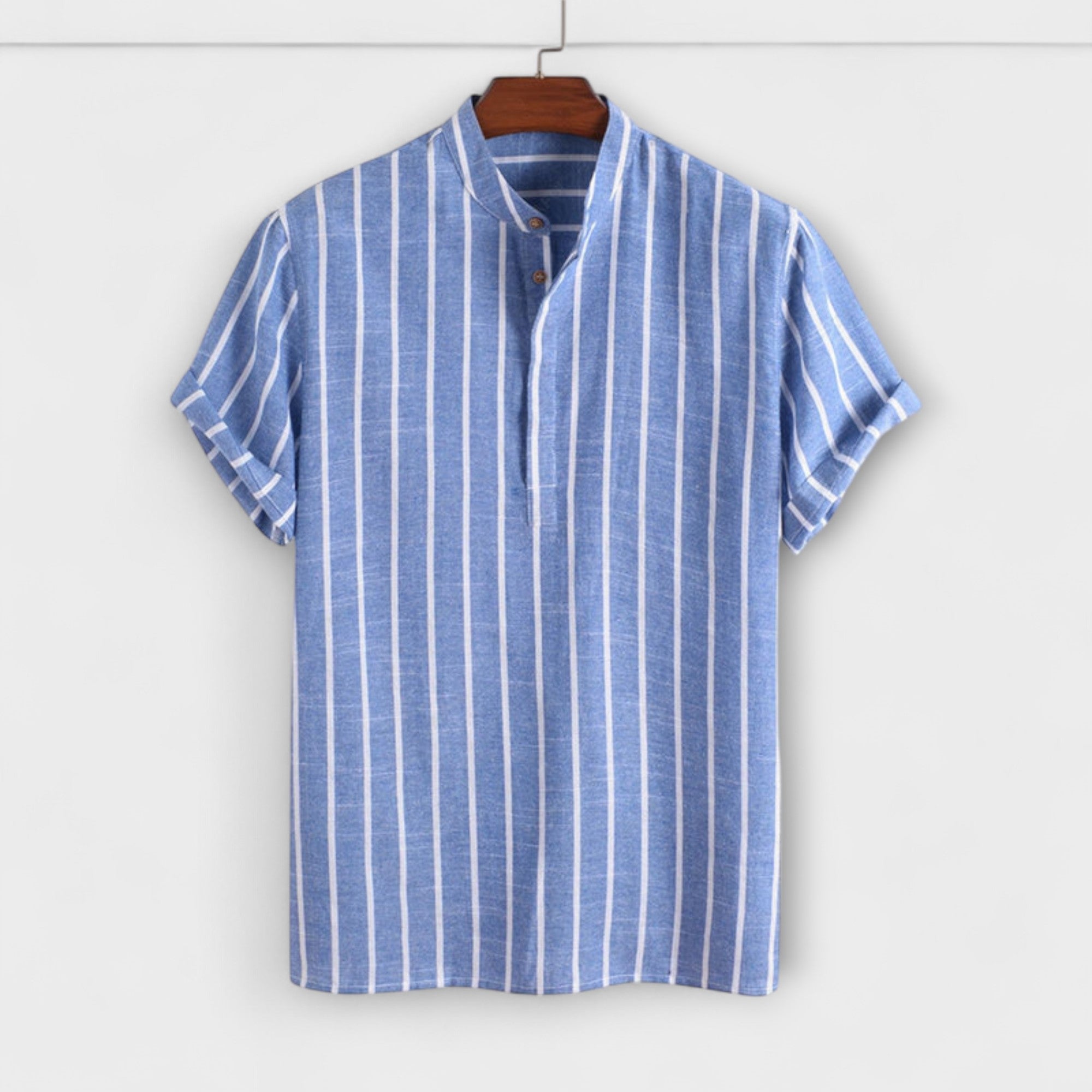 Elden™ | Linen Striped Shirt & Shorts