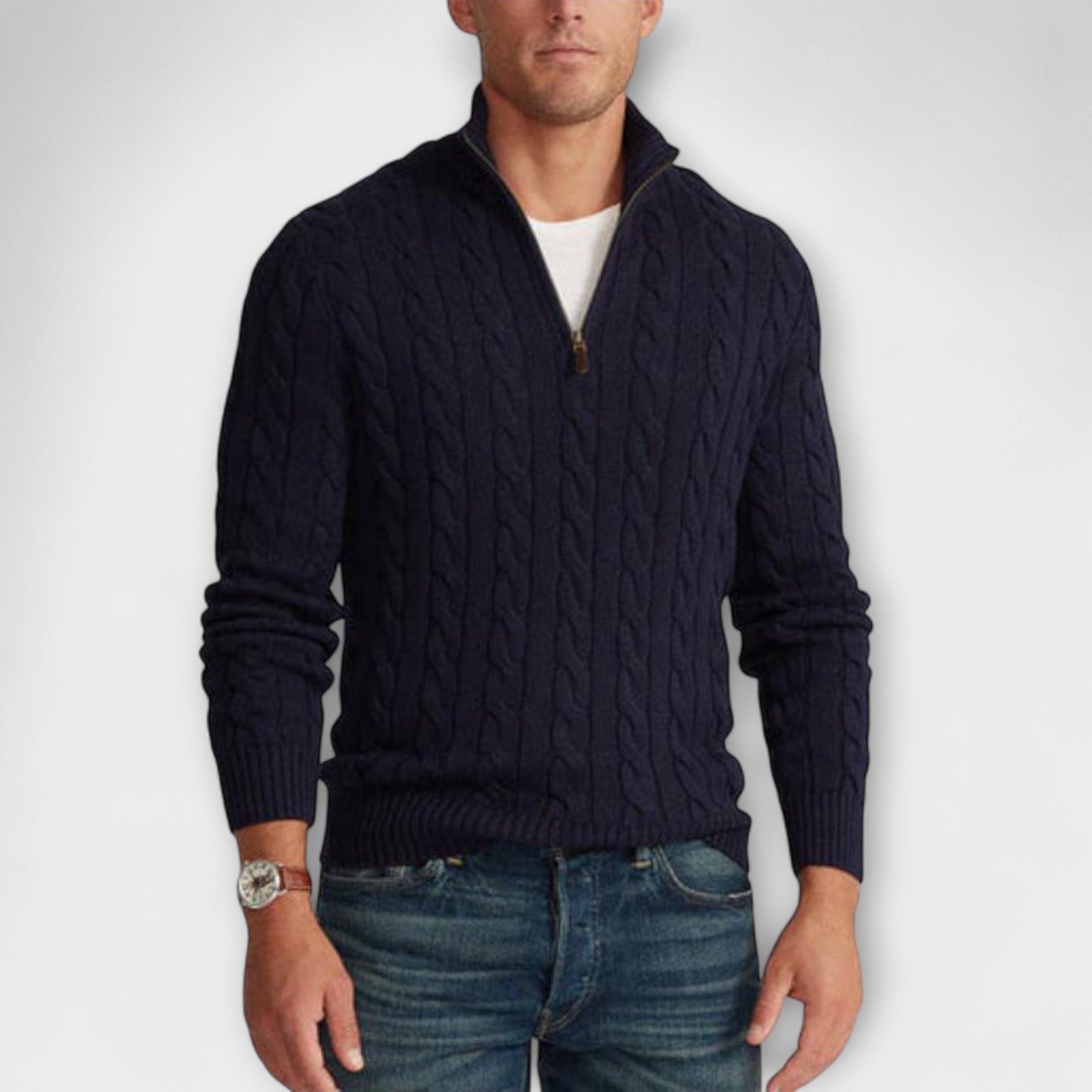 Elden™ | Elegant Demi-Zip Jumper