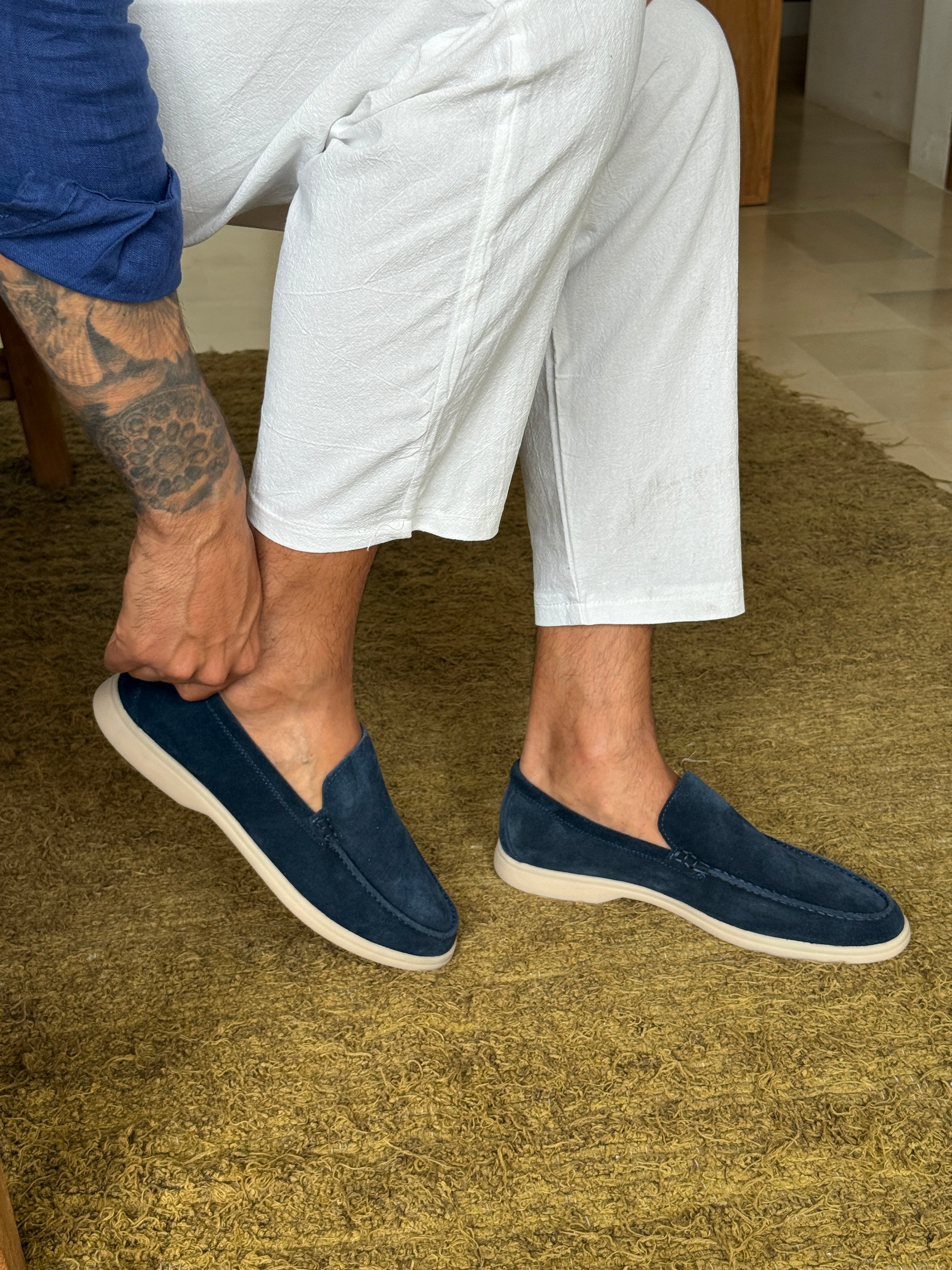 MONACO Old Money Suede Loafers
