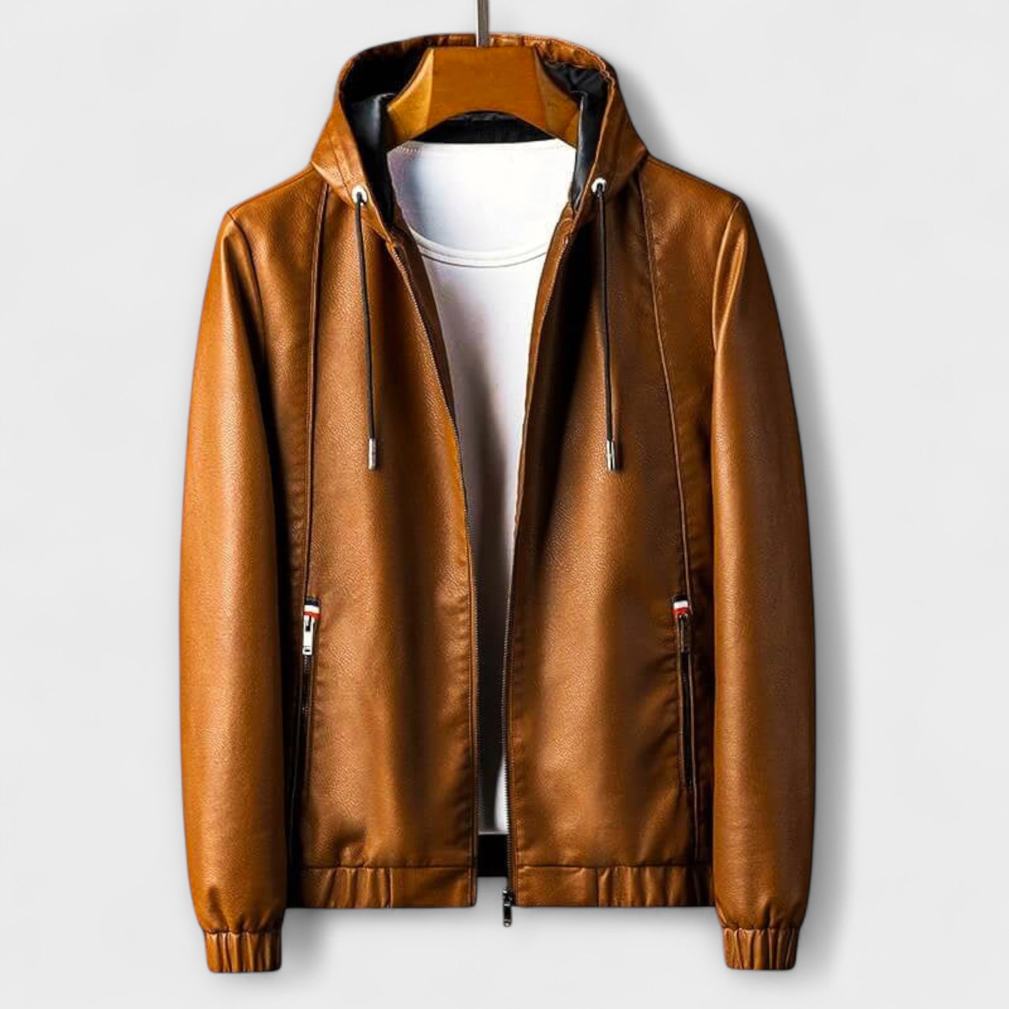 Elden™ | Hooded Eco-Leather Jacket