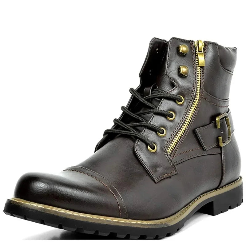 Elden™ | Leather Lace-Up Boots
