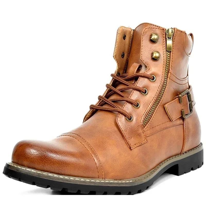 Elden™ | Leather Lace-Up Boots