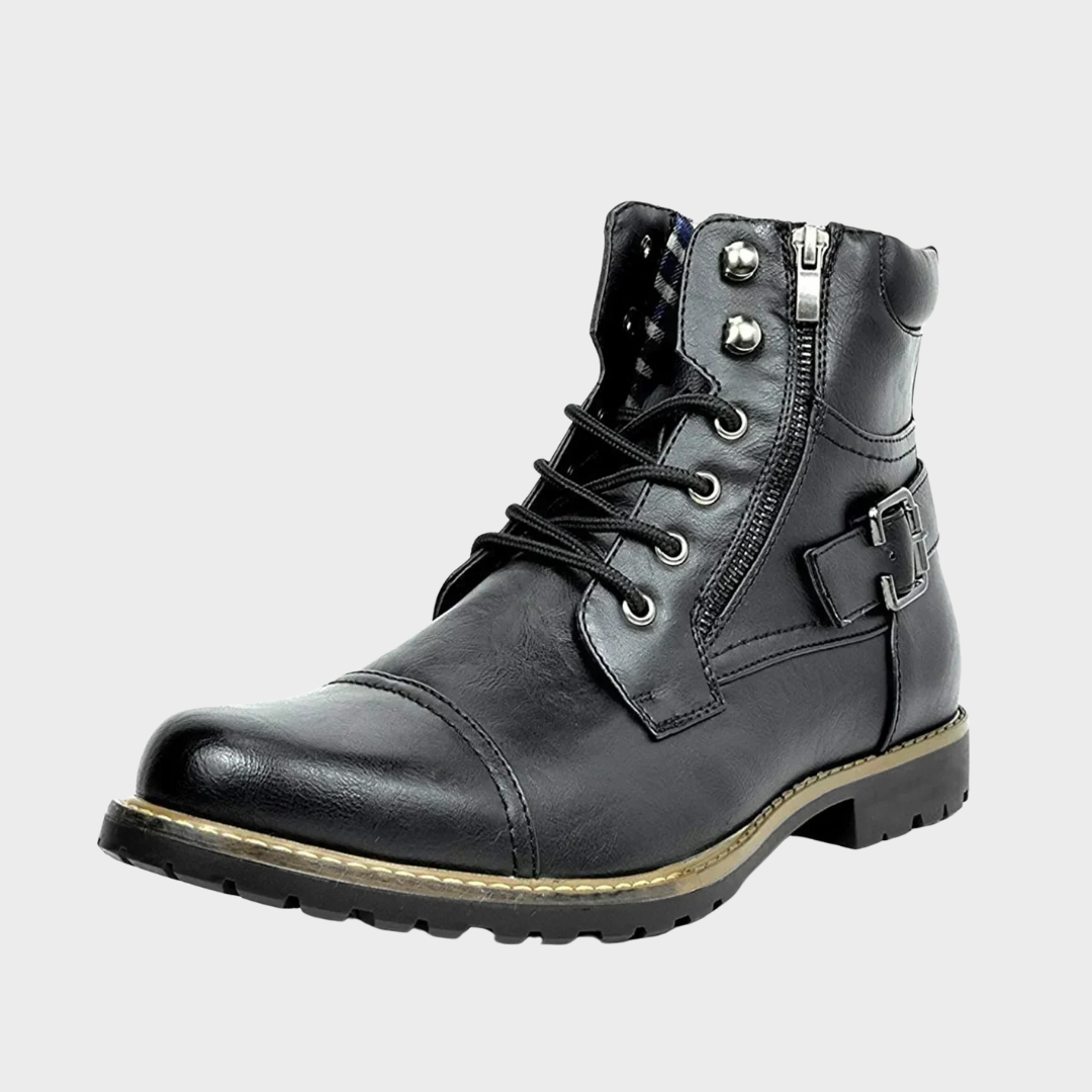 Elden™ | Leather Lace-Up Boots
