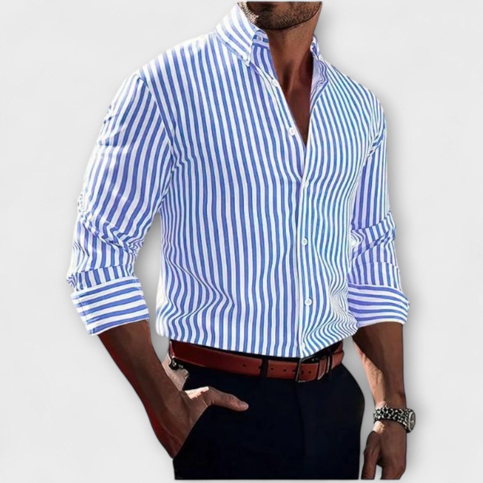 Elden™ | Striped Cotton Shirt