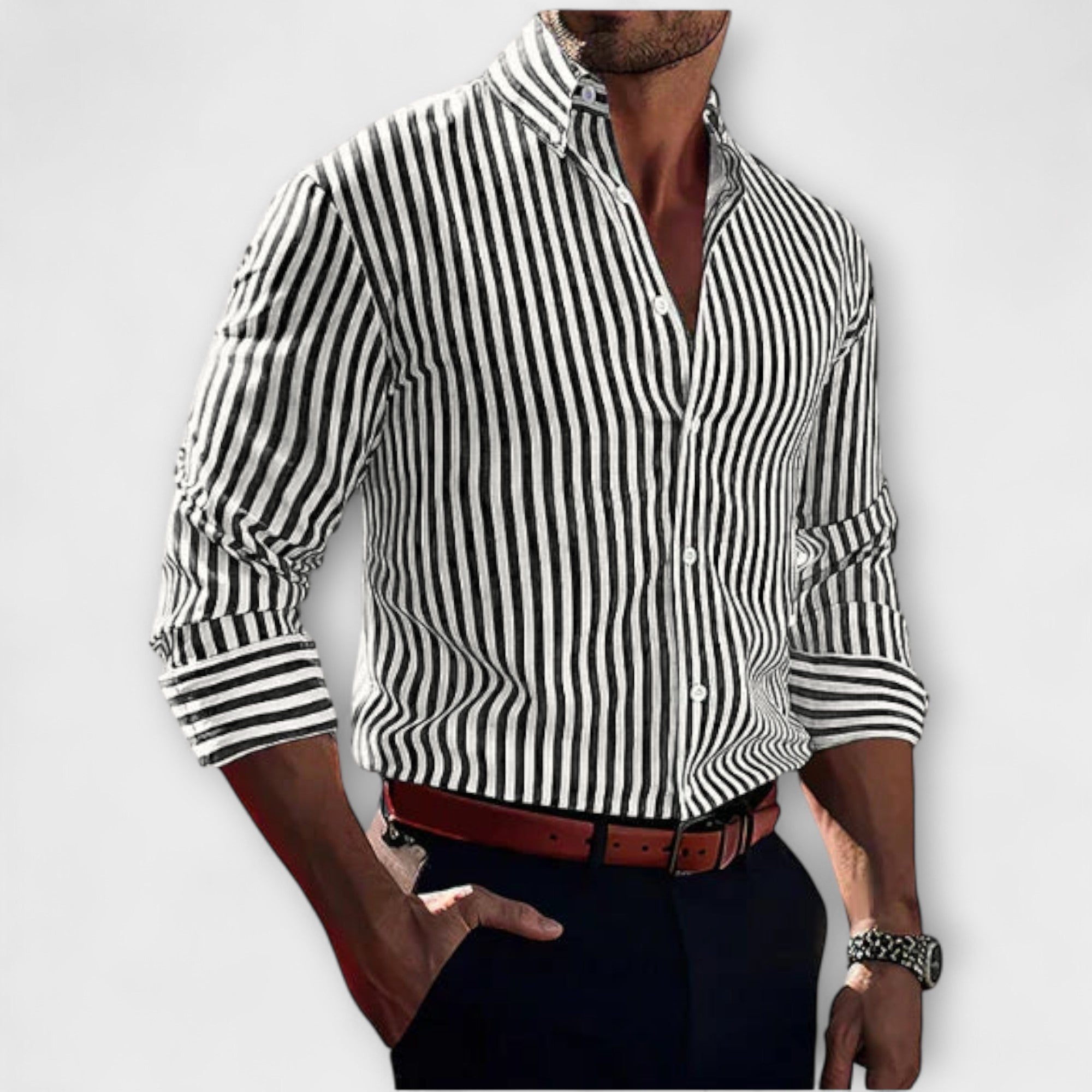 Elden™ | Striped Cotton Shirt