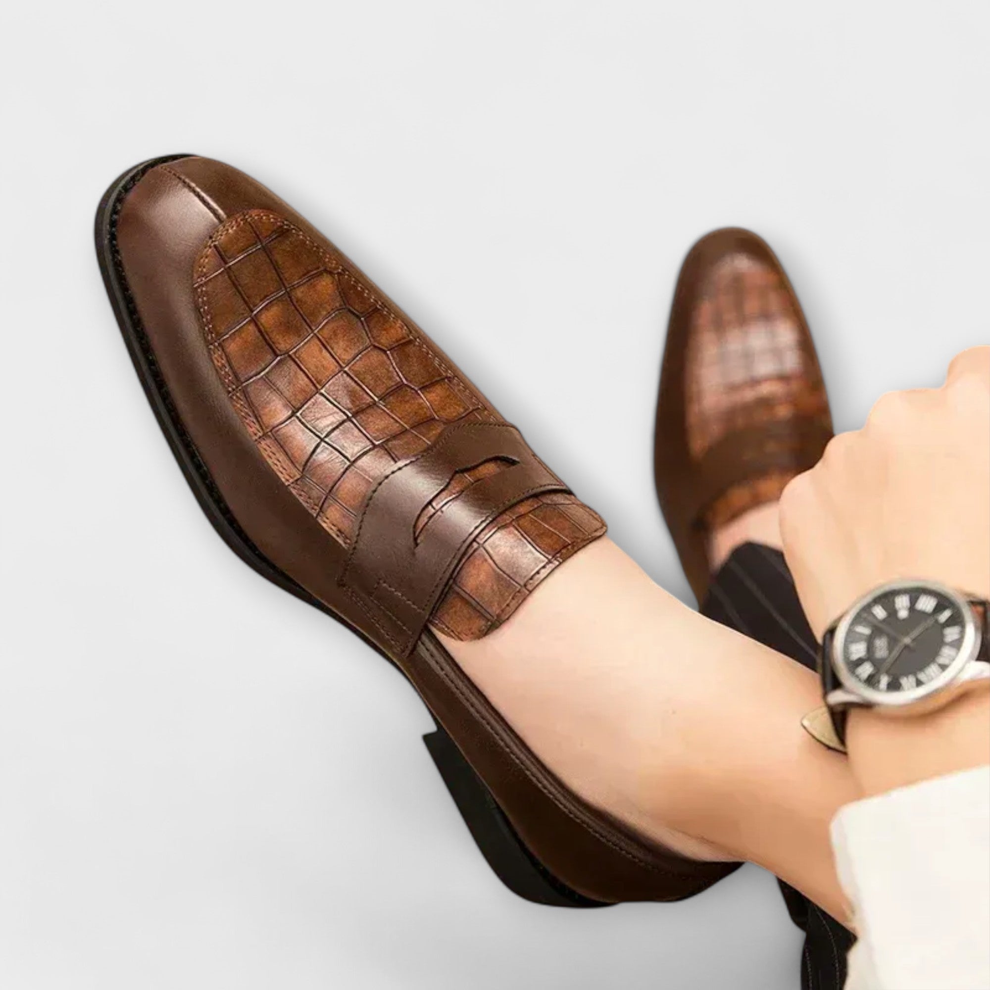 Elden™ | Crocodile Loafers