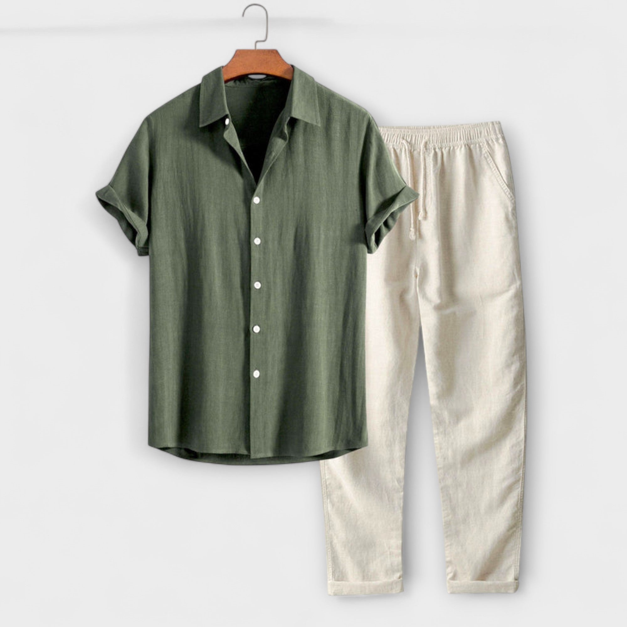 Elden™ | Linen Blend Shirt & Trousers