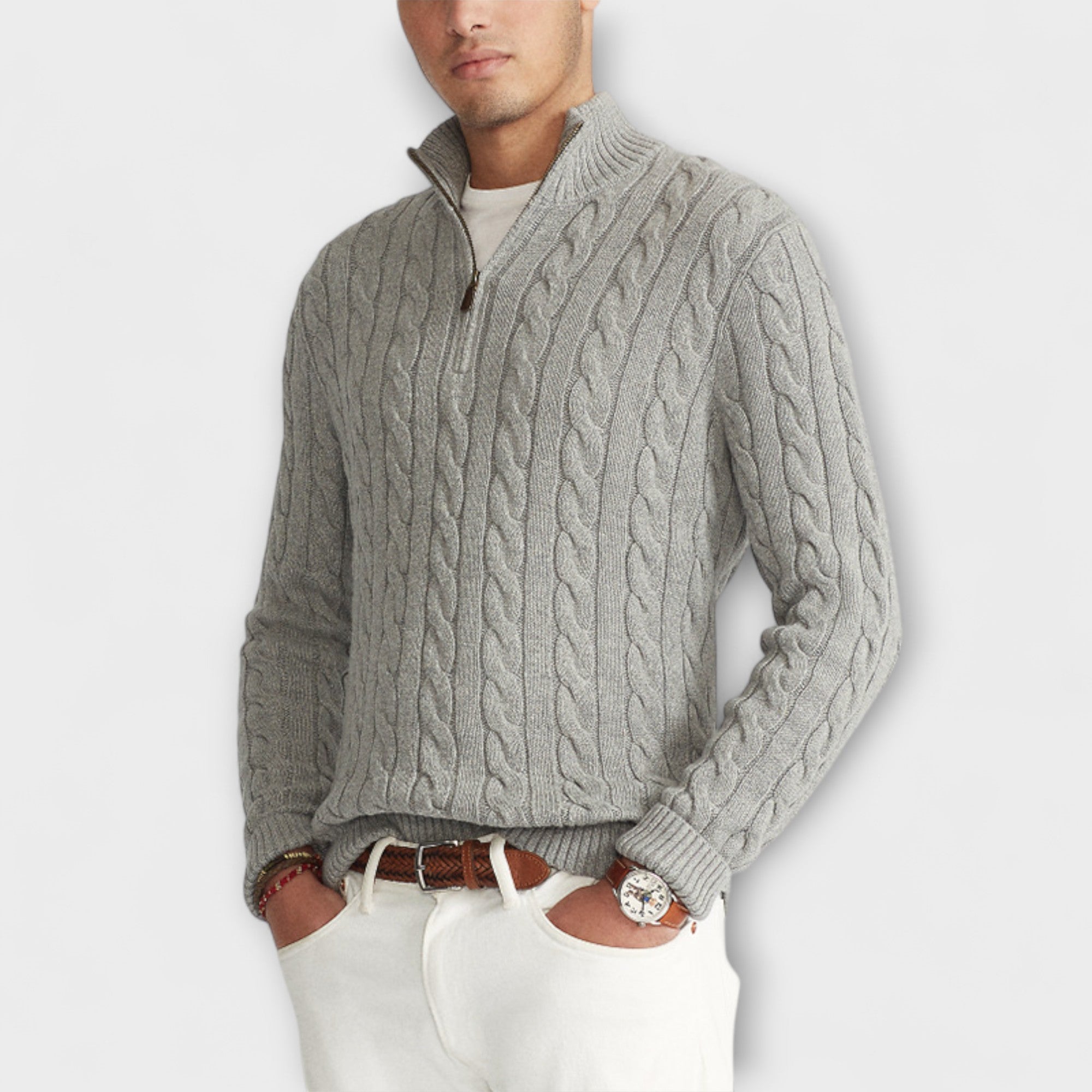 Elden™ | Elegant Demi-Zip Jumper