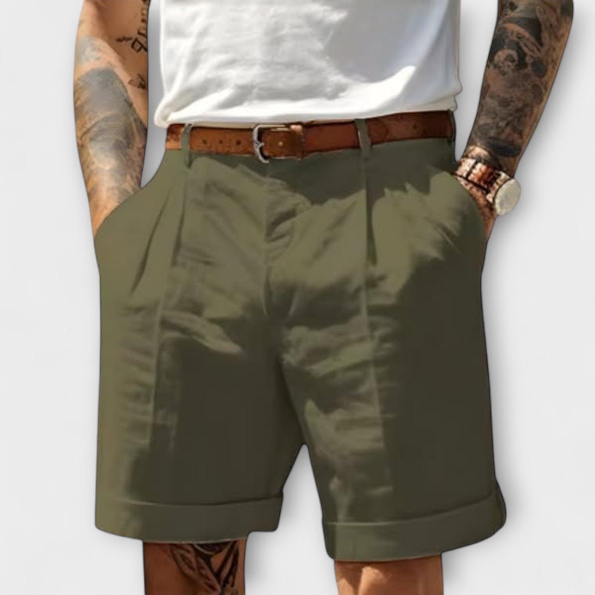Elden™ | Elegant Cotton Bermuda Shorts