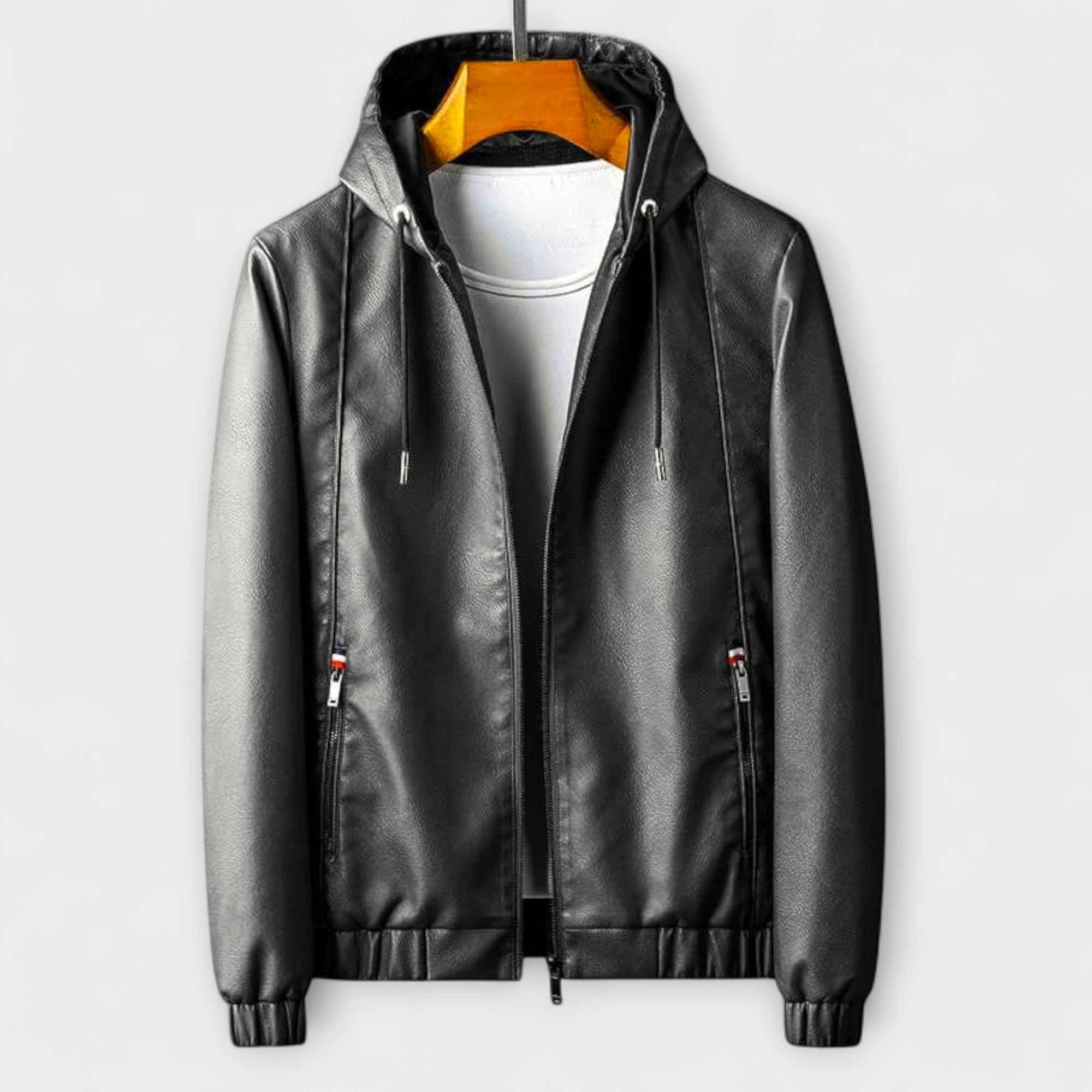 Elden™ | Hooded Eco-Leather Jacket