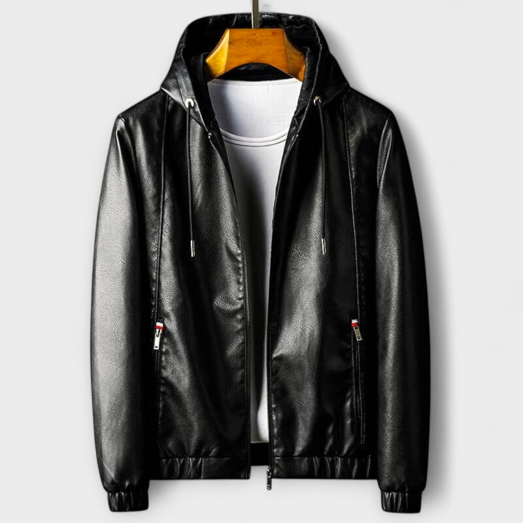 Elden™ | Hooded Eco-Leather Jacket