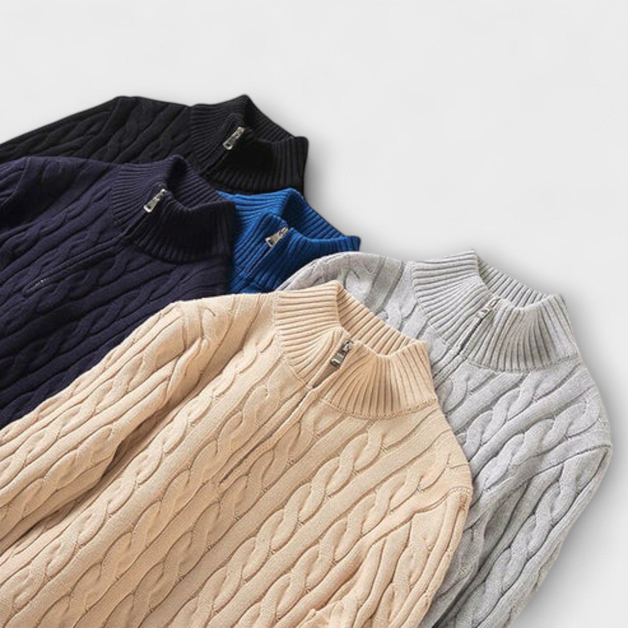 Elden™ | Elegant Demi-Zip Jumper