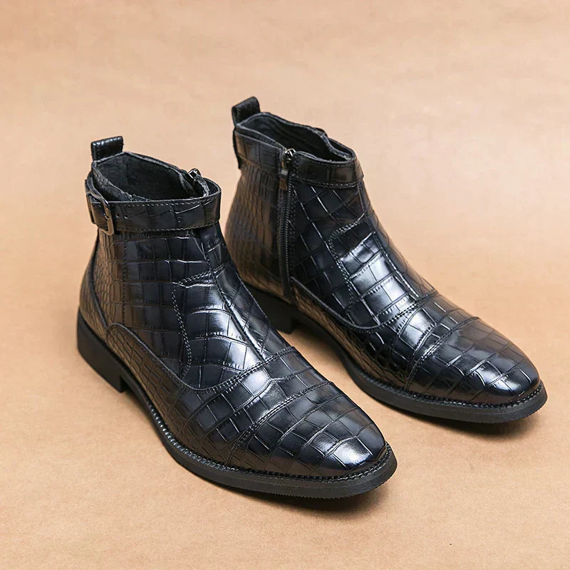Elden™ | Faux Leather Ankle Boots