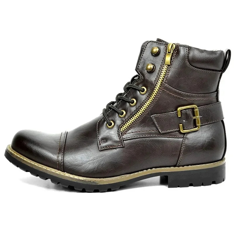 Elden™ | Leather Lace-Up Boots