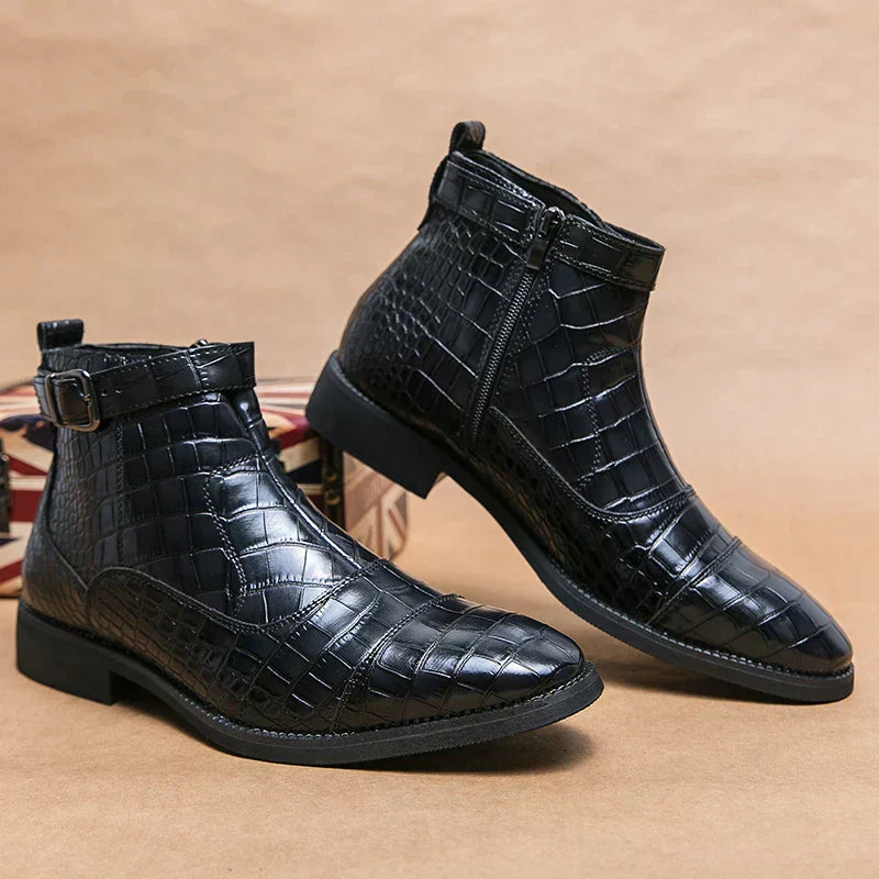 Elden™ | Faux Leather Ankle Boots