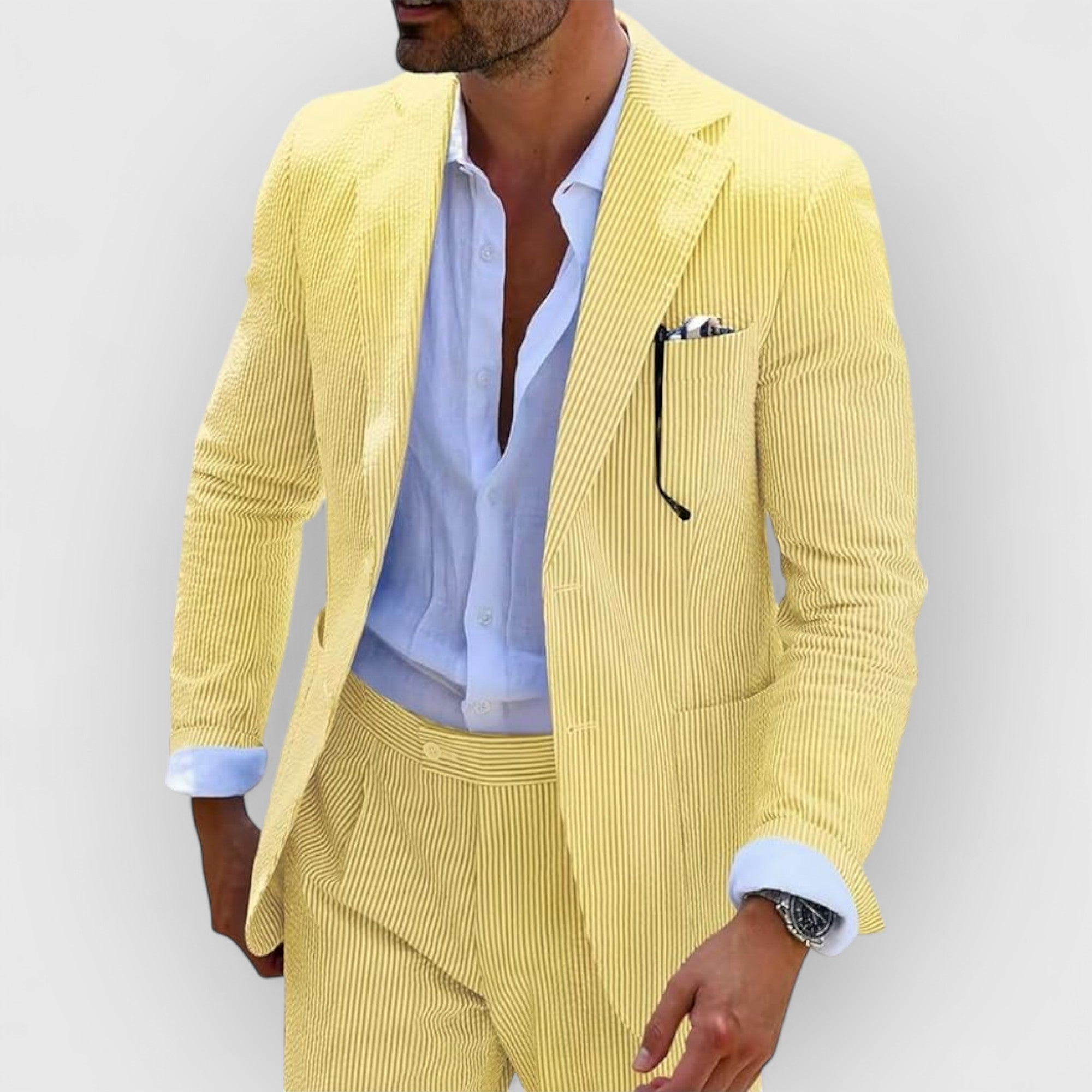Elden™ | Striped Seersucker Suit