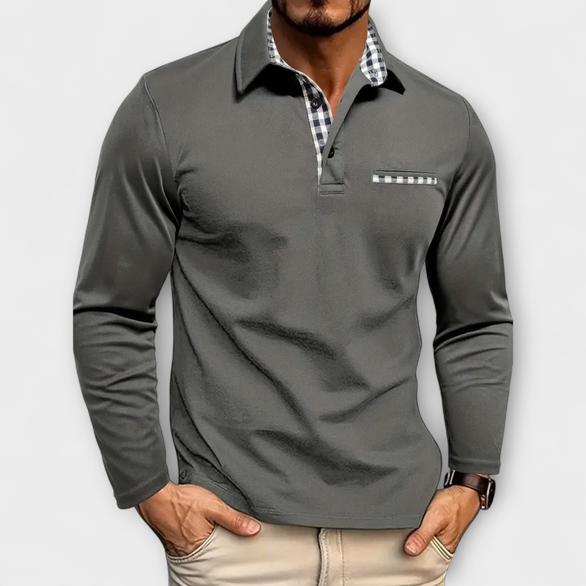 Elden™ | Tailored Long Sleeve Polo